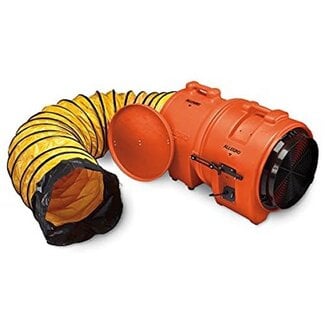 Allegro Industries 9553-25 Plastic Axial Blower with 25' Duct and Canister, Ac, 16"