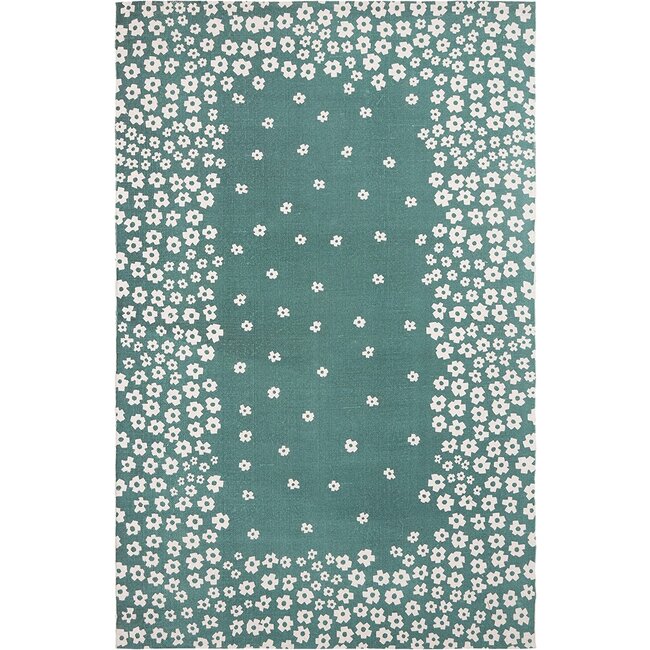 Superior Wildflower Area Rug, 8' x 10', Teal