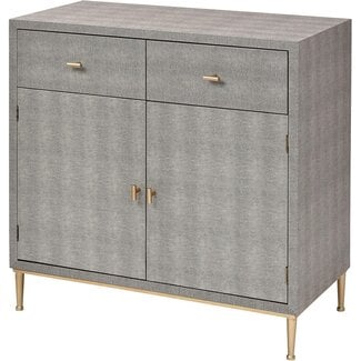 Sterling Home Sands Point Cabinet with Drawers in Grey and Gold credenza, Gray