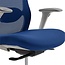 StyleWorks Tokyo Mid Back Mesh Chair, Indigo Blue