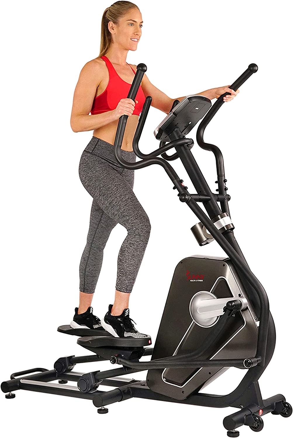 Sunny Health Fitness Magnetic Elliptical Trainer Machine w