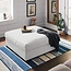 Stone & Beam Lauren Down Filled Oversized Ottoman with Hardwood Frame, 46.5"W, Pearl