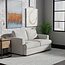 Rivet Modern Loveseat Sofa with Underseat Storage, 63.8"W, Chalk
