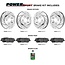 Power Sport Front Rear Brakes and Rotors Kit |Front Rear Brake Pads| Brake Rotors and Pads|Ceramic Brake Pads and Rotors BLCC.39076.02