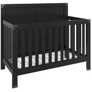 Baby Relax Miles 5-in-1 Convertible Crib, Black