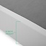 ZINUS No Assembly Metal Box Spring / 9 Inch White Mattress Foundation / Sturdy Metal Structure, Split King, Off-white