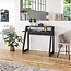 Fytz Design Office Desk Charcoal Black - 38" Versatile Small Desk for Studying and Writing - Modern Home Office Desk with Display Shelf