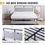 EGO King Metal Bed Frame with Headboard and Storage, 14 Inch Platform Bed Frame No Box Spring Needed, Easy Assembly, Noise Free Carbon Steel Bed Foundation, V1