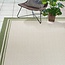 Gertmenian Indoor Outdoor Area Rug, Classic Flatweave, Washable, Stain & UV Resistant Carpet, Deck, Patio, Poolside & Mudroom, 9x13 Ft Extra Large, Simple Border, Green Teal Tan, 22908
