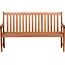 Amazonia Milano 5-Feet Patio Bench | Eucalyptus Wood | Ideal for Outdoors and Indoors, Light Brown