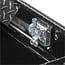 UWS TBS-63-A-LP-BLK Black Single Lid Low Profile Aluminum Toolbox with Beveled Insulated Lid