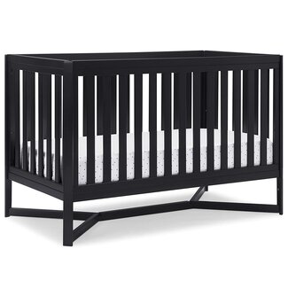 Delta Children Tribeca 4-in-1 Baby Convertible Crib, Midnight Grey