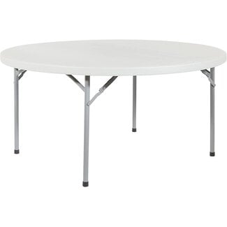 Office Star Resin Folding Table for Banquets, Picnics, and Parties, 60 Inch, Round