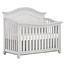 Evolur Madison 5-In-1 Curved Top Convertible Crib In Antique Grey Mist, Features 3 Mattress Height Settings, Wooden Nursery And Bedroom Furniture, Baby Crib