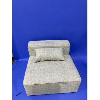 Grey Single chair, armless