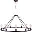 OSAIRUOS W47'' Wagon Wheel Chandelier Farmhouse Vintage Rustic Living Room Chandeliers Lighting Fixture Industrial Large Round Chandelier for High Ceiling 12 Lights Oil Rubbed Bronze