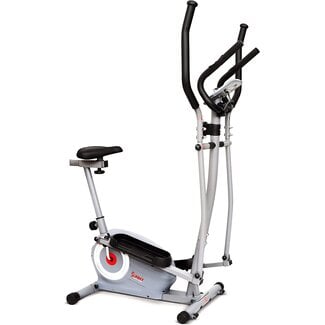 Sunny Health & Fitness Essential Interactive Series Seated Elliptical Trainer - SF-E322004,Gray