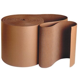 Singleface Corrugated Roll, B-Flute, 48" x 250', Kraft, 1/Roll by Discount Shipping USA