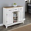 Hutch-Style Buffet- White/ Natural