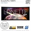Elite Screens Lunette Series, 96-inch Diagonal 2.35:1, Sound Transparent Perforated Weave Curved Home Theater Fixed Frame Projector Screen, CURVE235-96A1080P3