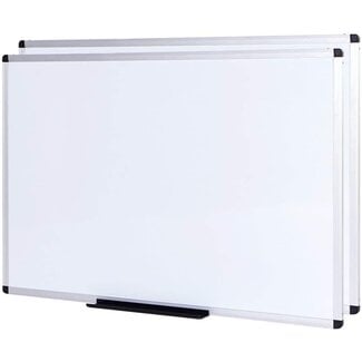 VIZ-PRO Magnetic Dry Erase Board, 60 X 48 inches, Pack of 2, Silver Aluminium Frame