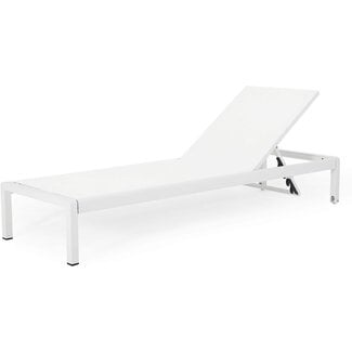 Christopher Knight Home Cynthia Outdoor Chaise Lounge, White