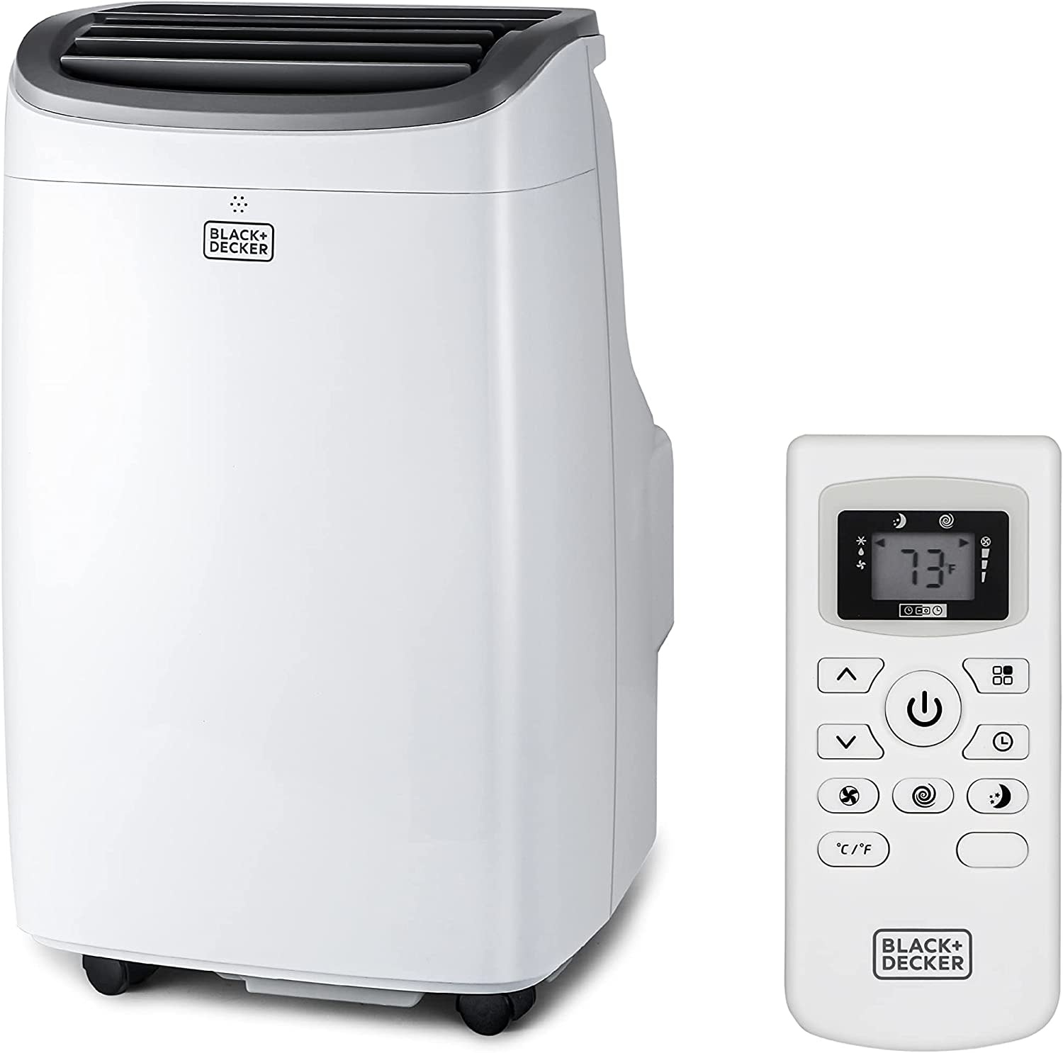 BLACK+DECKER 8,000 BTU Portable Air Conditioner with Remote Control, White  819813013158