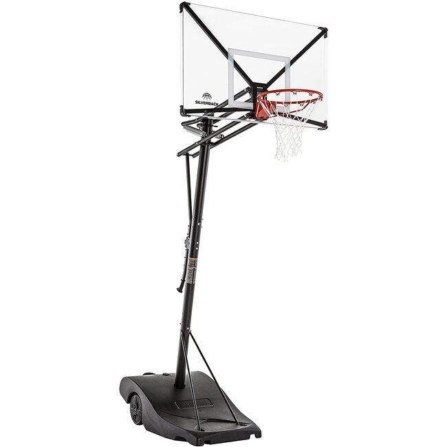 Silverback NXT 50" Backboard Portable Height-Adjustable Basketball Hoop Assembles in 90 Minutes