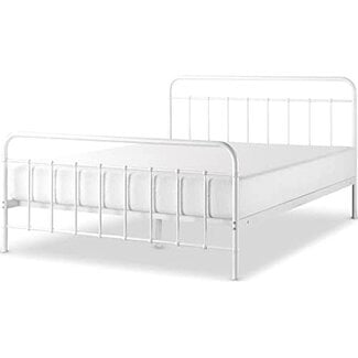 Zinus ZINUS Florence Full Panel Metal Platform Bed Frame / Mattress Foundation / No Box Spring Needed / Easy Assembly, White, Full