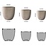 Kante 20'', 16.5'' & 13.3'' D Round Deathered Finish Concrete Modern Planters (Set of 3), Outdoor Indoor Decorative Plant Pots with Drainage Hole & Rubber Plug for Home & Garden, RC0152BCD-C80021-2