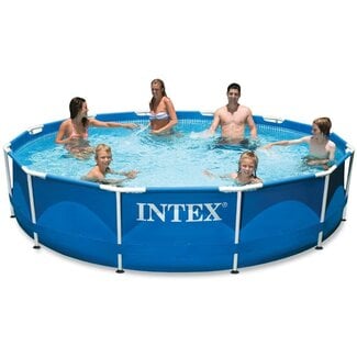 INTEX 28211EH 12ft x 30in Metal Frame Pool with Cartridge Filter Pump for Above-Ground Pool