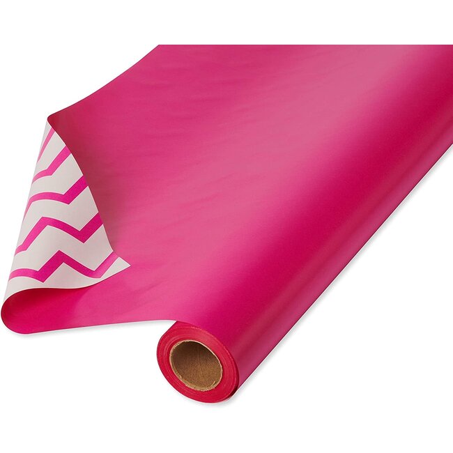 American Greetings Reversible Wrapping Paper Jumbo Roll for Birthdays,  Graduation and All Occasions, Pink and Chevron (1 Roll, 175 sq. ft.) -  Amazing Bargains USA - Buffalo, NY
