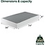 ZINUS No Assembly Metal Box Spring / 9 Inch White Mattress Foundation / Sturdy Metal Structure, Twin