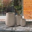 Kante 26.5", 20" and 13.1" H Round Weathered Concrete Tall Planters (Set of 3), Indoor Large Planter Pots Containers for Patio, Balcony, Backyard, Living Room (RF2015023ABC-C80021-2)