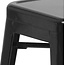 Flash Furniture Commercial Grade 30" High Backless Black Metal Indoor-Outdoor BarStool with Square Seat