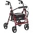 Drive Medical BTR22-R Bariatric Heavy Duty Transport Wheelchair, Red