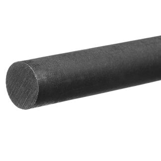 USA Sealing Black Acetal Plastic Rod, 4" Diameter, 6' Length