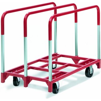 Raymond Products 3825 Panel Mover with 2 Fixed and 2 Swivel 5 in. Phenolic Casters 3 Standard Uprights