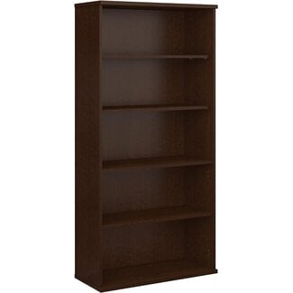 Bush Business Furniture Series C 36W 5 Shelf Bookcase in Mocha Cherry
