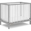 Graco Teddi 5-in-1 Convertible Crib with Drawer (Pebble Gray with White) ? GREENGUARD Gold Certified, Crib with Drawer Combo, Full-Size Nursery Storage Drawer, Converts to Toddler Bed, Full-Size Bed