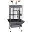 Prevue Hendryx 3152BLK Pet Products Wrought Iron Select Bird Cage, Black Hammertone,24'' x 20'' x 60''