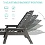 Ciokea Chaise Lounge for Outdoor, Patio Lounge Chairs for Outside, Foldable Chaise Lounge Chair with 5 Positions, Plastic Lounge Chair for Pool Poolside Deck Beach Backyard Lawn, Black