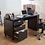 Furniture of America Collin Modern 3-Drawer and 2 Magazine Racks Wood 60-inch Desk with Built-in File Cabinet for Study Room, Home Office, Espresso