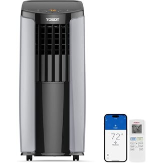 TOSOT 8,000BTU (5,000 BTU SACC) Portable Air Conditioner, Smart Wifi Control, AC Unit with Dehumidifier, Fan, Window Kit for Easy Installation, Cool Rooms Up to 300 Square Feet, Shiny Series