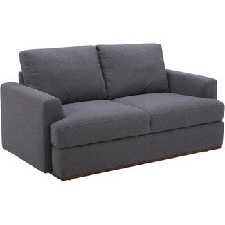 Amazon Brand - Rivet Modern Loveseat Sofa with Underseat Storage, 63.8"W, Graphite