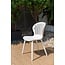 Amazonia | Ideal for Patio and Outdoors, White Beira 4-Piece Dining Chairs | Aluminum Legs and Resin Seat