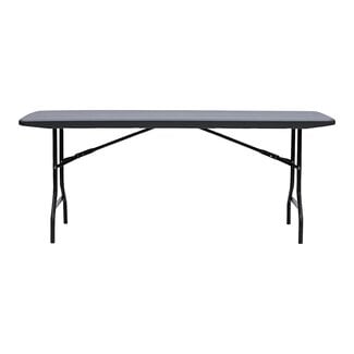 Iceberg IndestrucTable Too Banquet Resin Folding Tables, 30" x 72", Charcoal