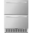 ICEJUNGLE 24 Inch Under Counter Refrigerator, indoor and Outdoor Double Drawer Fridge, Built-in and Freestanding Beverage Refrigerator, Digital Display,for Home and Commercial Use, 5.12cu.ft