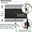Elite Screens Tripod Projector Screen, 120-inch Adjustable Multi Aspect Ratio 16:9 Portable Manual Pull Up Front Projection, T120UWH - Black Case - US Based Company 2-YEAR