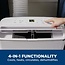 GE 13,000 BTU Heat/Cool Portable Air Conditioner for Medium Rooms up to 550 sq ft. (9,800 BTU SACC), 4-in-1 with Dehumidify, Fan, Heat Pump and Auto Evaporation, Included Window Installation Kit
